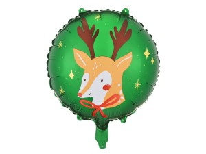 Balon foliowy Renifer, 45 cm, mix