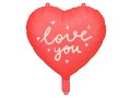 Balon foliowy Serce ''I love you'', 45 cm, mix