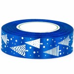 Wstążka satynowa niebieska 25mm 23m choinki święta