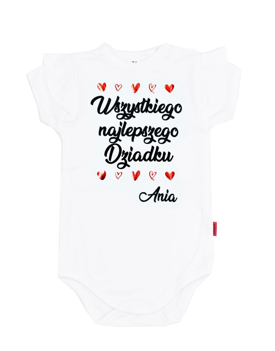 Wszystkiego najlepszego dziadku - body z imieniem