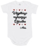 Wszystkiego najlepszego Dziadku body z imieniem wnuka