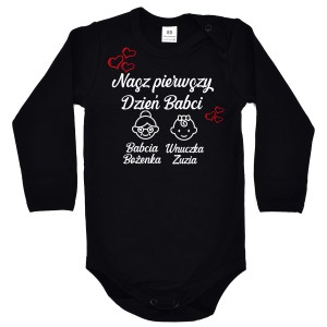 Body Nasz Pierwszy Dzień Babci - wnuczka - czarne