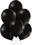 Balony pastelowe czarne 25 szt. – 30 cm