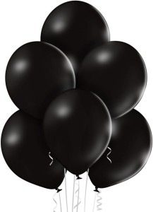 Balony pastelowe czarne 25 szt. – 30 cm