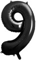 Balon foliowy Cyfra 9, 86cm, czarny XL