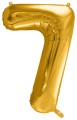 Balon foliowy Cyfra 7, 86cm, złoty XL