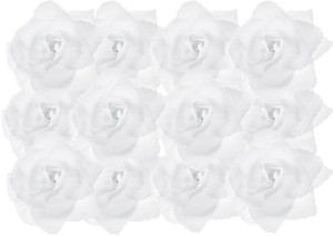Różyczki do przylepiania, biały, 9cm