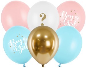 Balony 30cm, Boy or Girl, mix