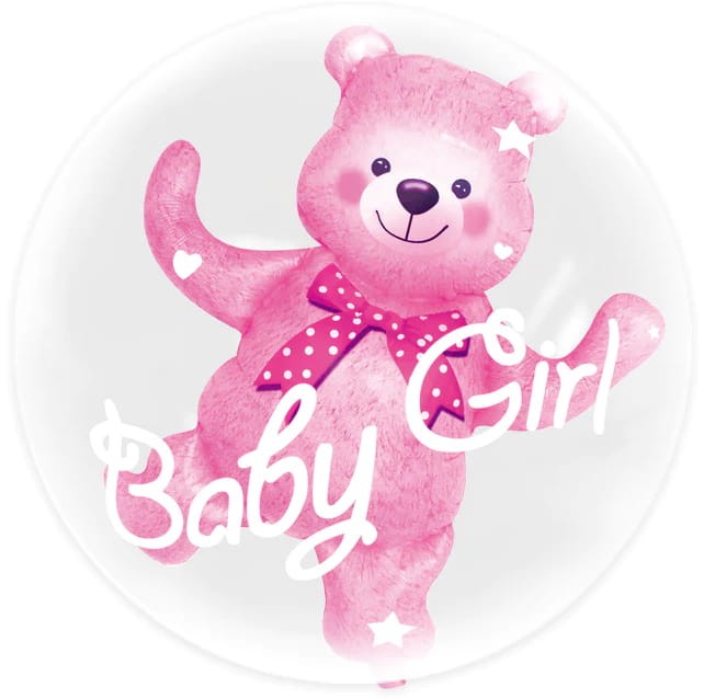 Balon foliowy Baby Girl Miś 69x59cm