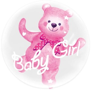 Balon foliowy Baby Girl Miś 69x59cm