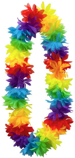 Naszyjnik hawajski kolorowy 100cm