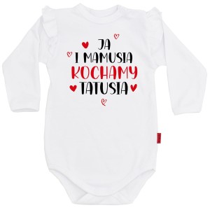 Body dziecięce Kochamy Tatusia Walentynki