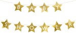 Baner Baby shower, 290x16.5 cm, złoty