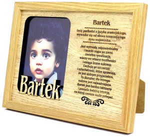 Ramka na zdjęcie z imieniem Bartek