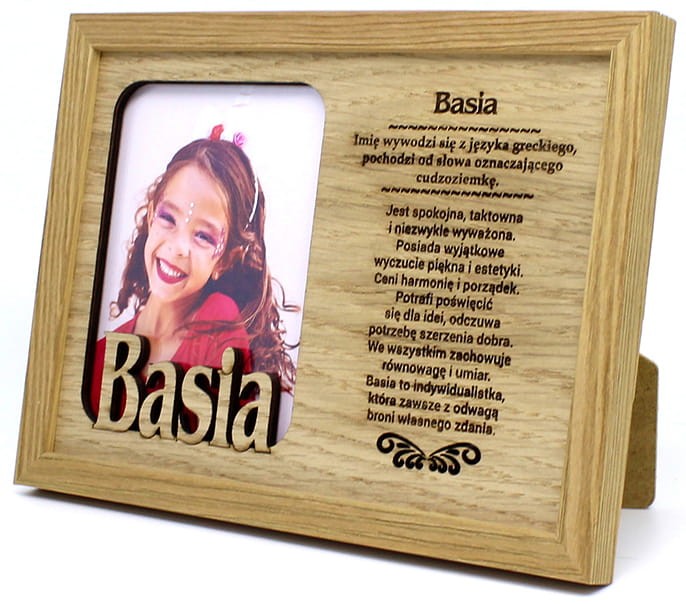 Ramka na zdjęcia z imieniem  Basia