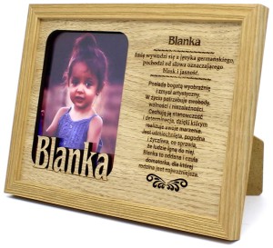 Ramka na zdjęcie z imieniem Blanka