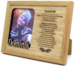 Ramka na zdjęcie z imieniem Dominik