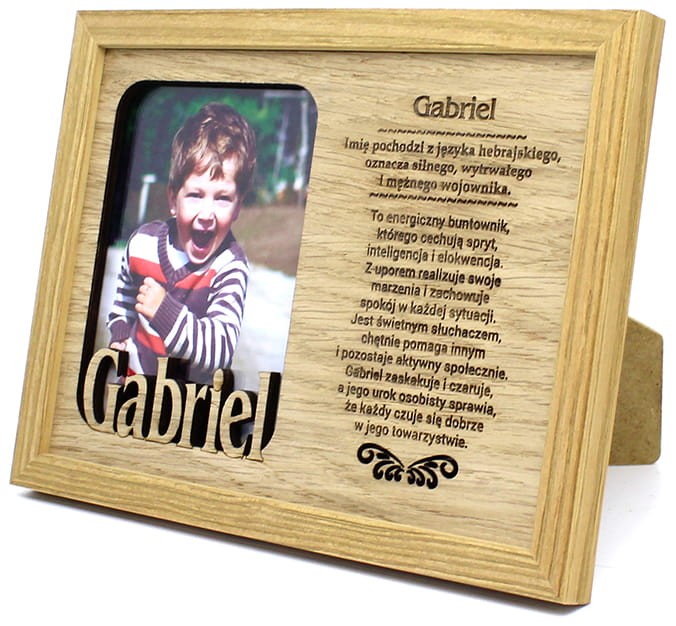 Ramka na zdjęcia z imieniem Gabriel