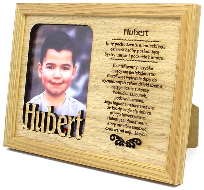 Ramka na zdjęcia z imieniem Hubert