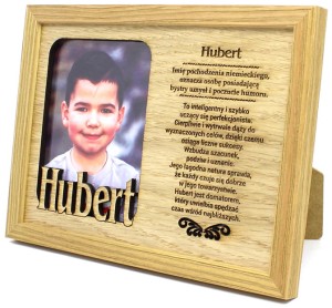 Ramka na zdjęcie z imieniem Hubert