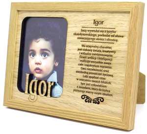 Ramka na zdjęcie z imieniem Igor