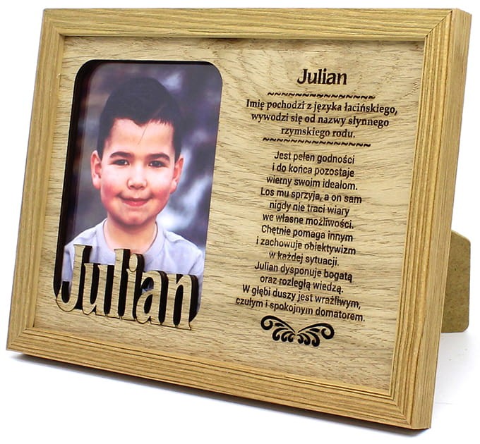 Ramka na zdjęcia z imieniem Julian