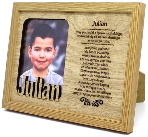 Ramka na zdjęcie z imieniem Julian