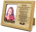 Ramka na zdjęcie z imieniem Karolina