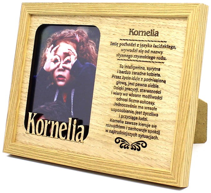 Ramka na zdjęcia z imieniem Kornelia