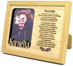 Ramka na zdjęcie z imieniem Kornelia