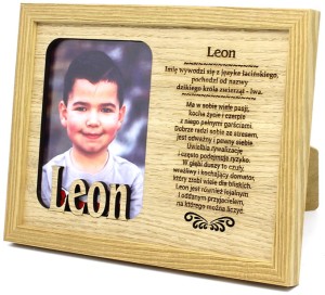 Ramka na zdjęcie z imieniem Leon