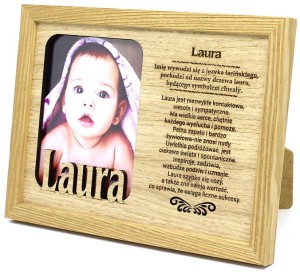 Ramka na zdjęcie z imieniem Laura