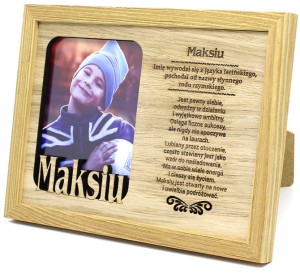 Ramka na zdjęcie z imieniem Maksiu