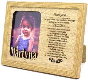 Ramka na zdjęcie z imieniem Martyna