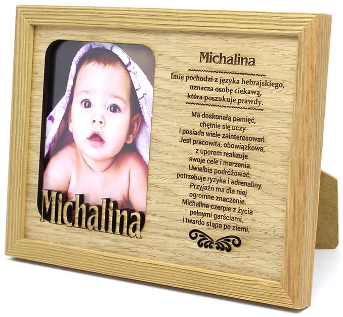 Ramka na zdjęcie z imieniem Michalina
