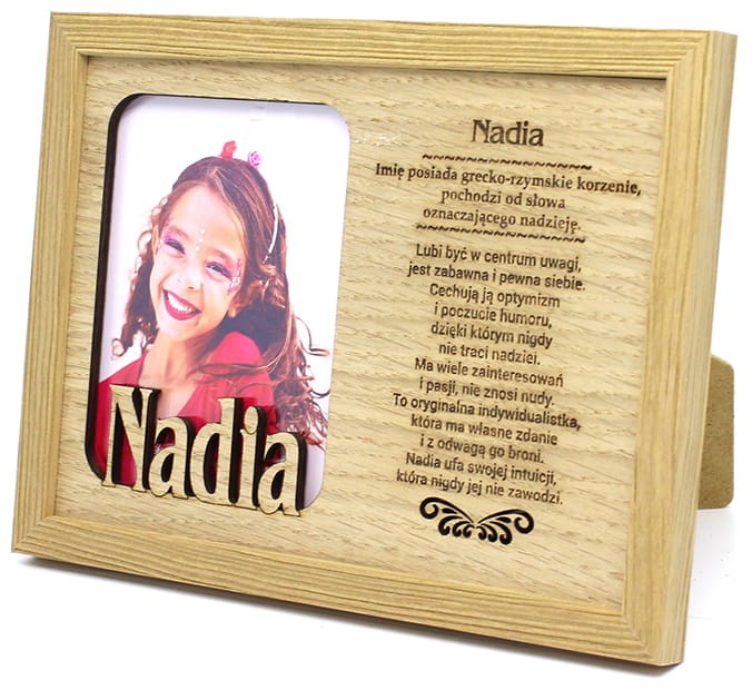 Ramka na zdjęcie z imieniem Nadia