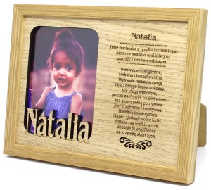 Ramka na zdjęcie z imieniem Natalia