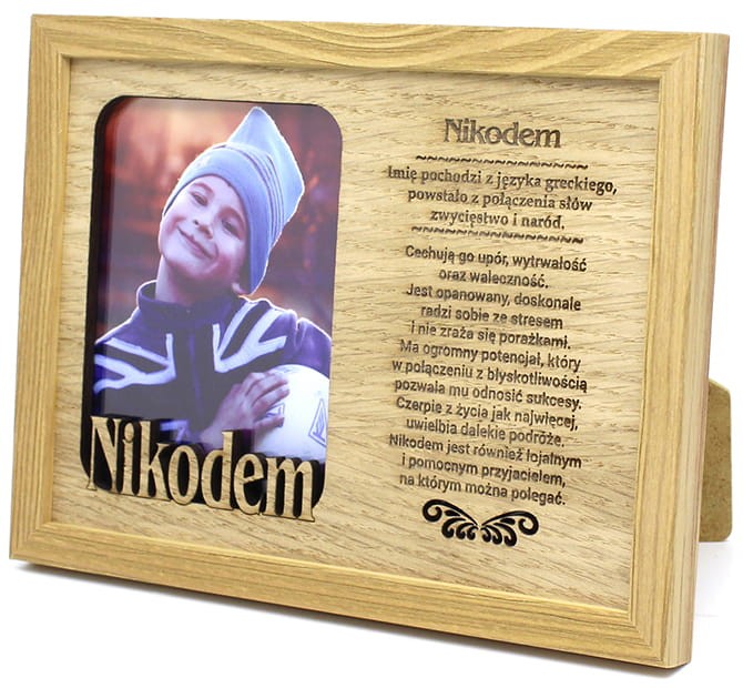 Ramka na zdjęcie z imieniem Nikodem