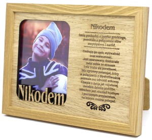 Ramka na zdjęcie z imieniem Nikodem