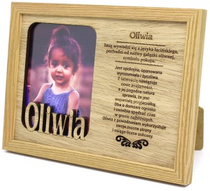 Ramka na zdjęcie z imieniem Oliwia