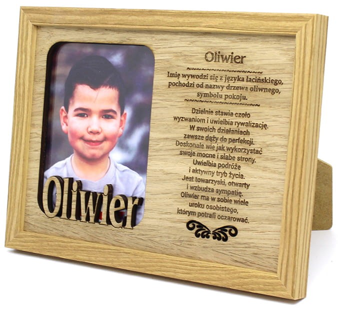 Ramka na zdjęcie z imieniem Oliwier