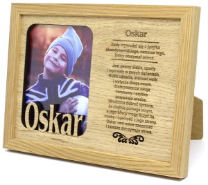 Ramka na zdjęcie z imieniem Oskar
