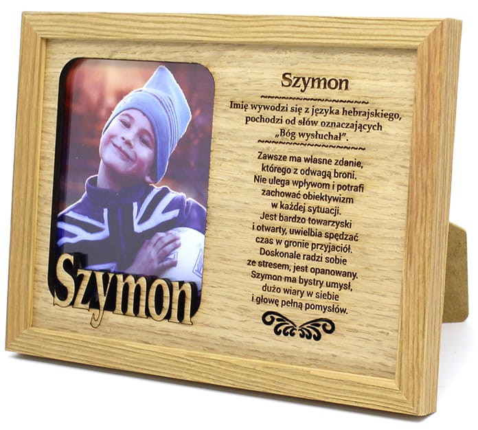 Ramka na zdjęcie z imieniem Szymon