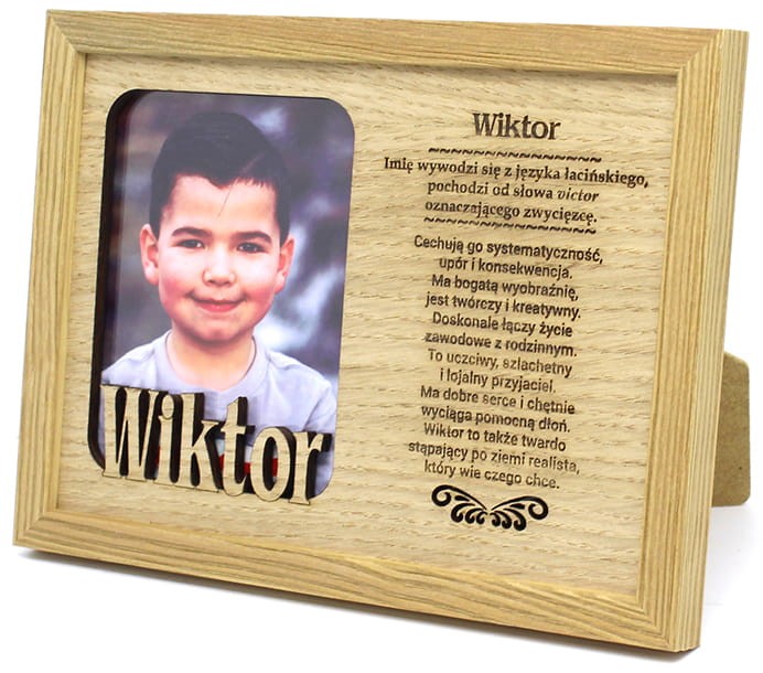 Ramka na zdjęcie z imieniem Wiktor