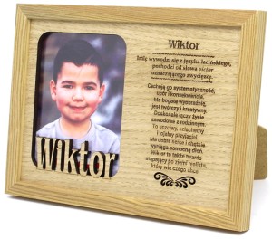 Ramka na zdjęcie z imieniem Wiktor