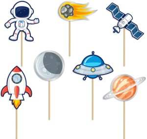 Toppery na tort Kosmos 7szt