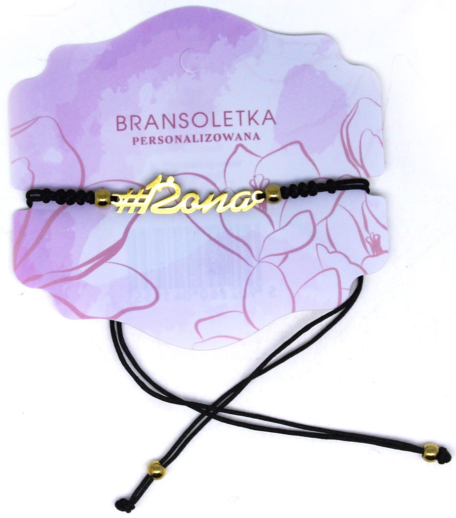 Bransoletka personalizowana z napisem Żona