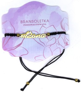 Bransoletka personalizowana z napisem Żona