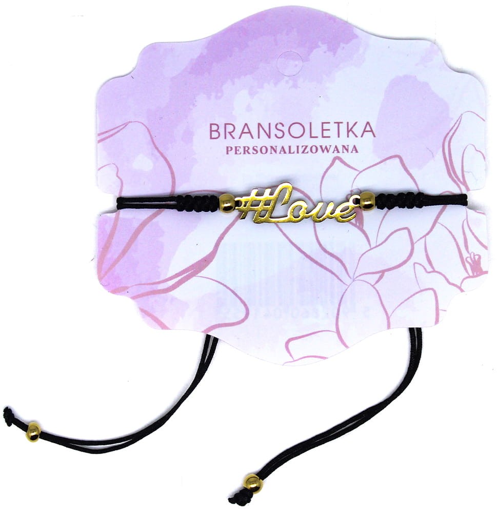 Bransoletka personalizowana z napisem Love