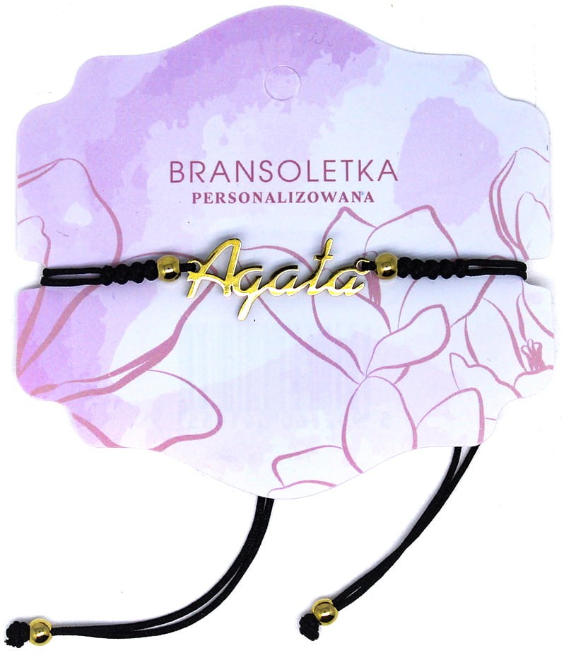 Bransoletka personalizowana z imieniem Agata